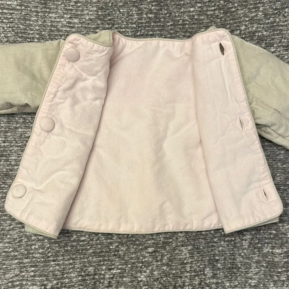 EUC Bella Bliss Reversible Light Pink/Tan jacket size 4